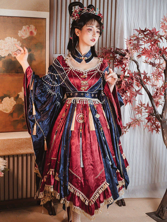 Qi Lolita Ming Dynasty Hanfu Opera Style Costume, Xiqu 戏曲