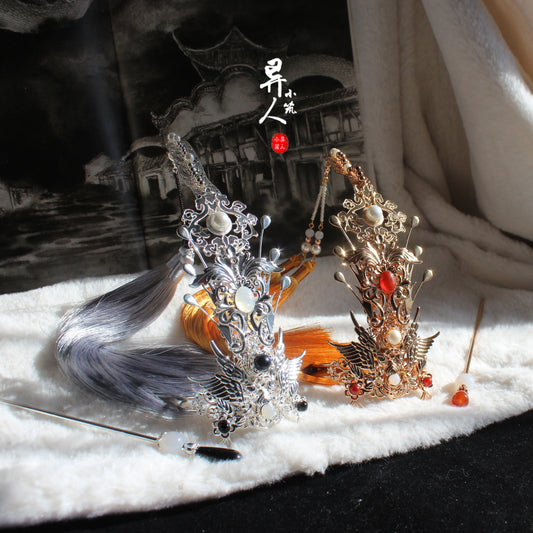 Golden Phoenix - Unisex Hanfu Hair Crown