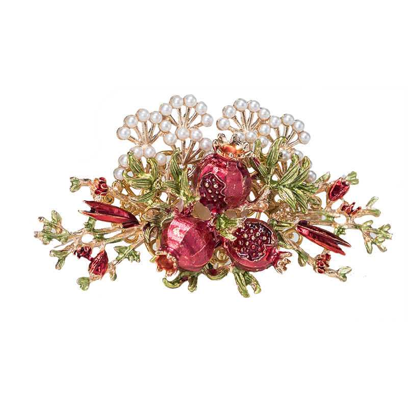 Hanfu Hair Accessories Set: Pomegrante