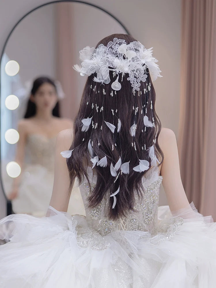 Chinese Wedding Hair Accessories: Featherington