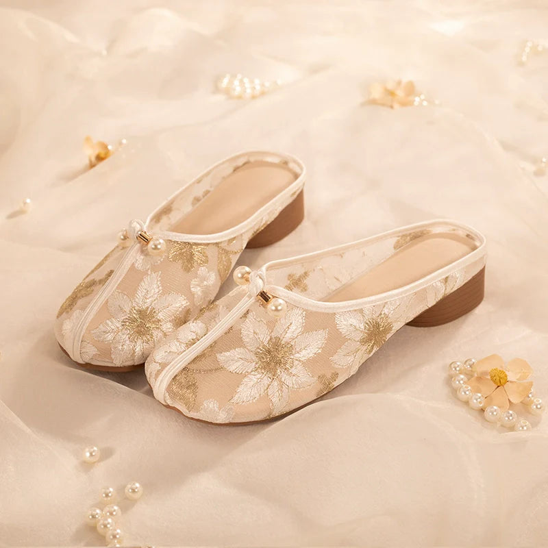 Vanessa - Sheer Slip-On Shoes for Cheongsam