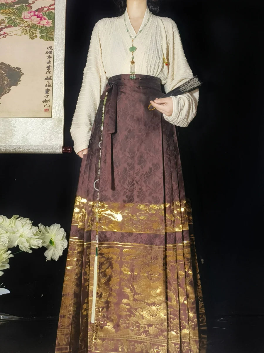 Claire - New Chinese Style Ming Dynasty Hanfu Matching Set