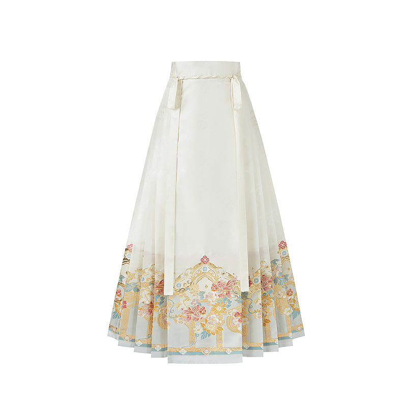 Crescent Frost 半月霜 - Cloud Collar & Mamianqun Ming Dynasty Hanfu Set