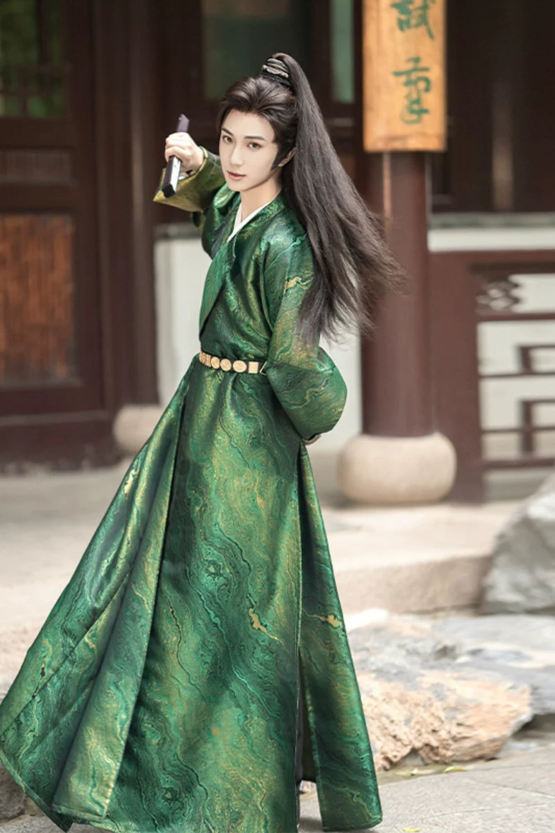 Tang Dynasty Round Collar Robe - Haiyan 海晏