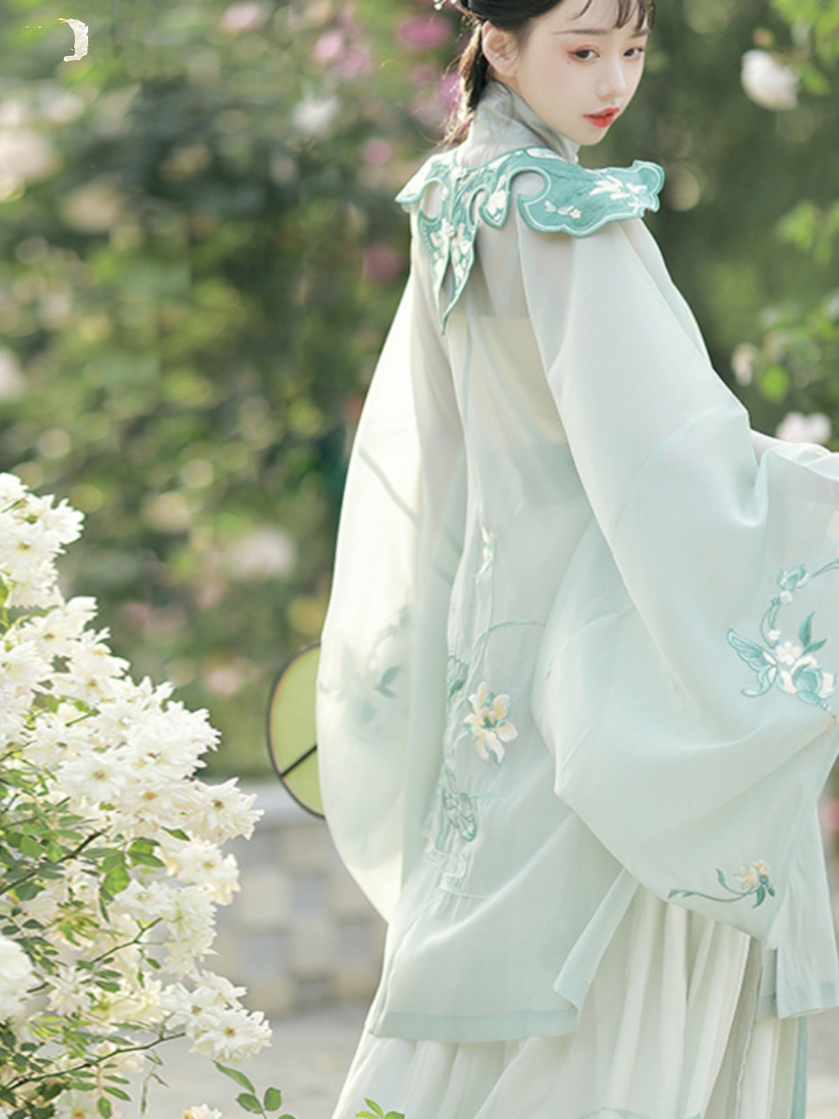 Fern - Robe & Pleated Skirt Ming Dynasty Hanfu Set