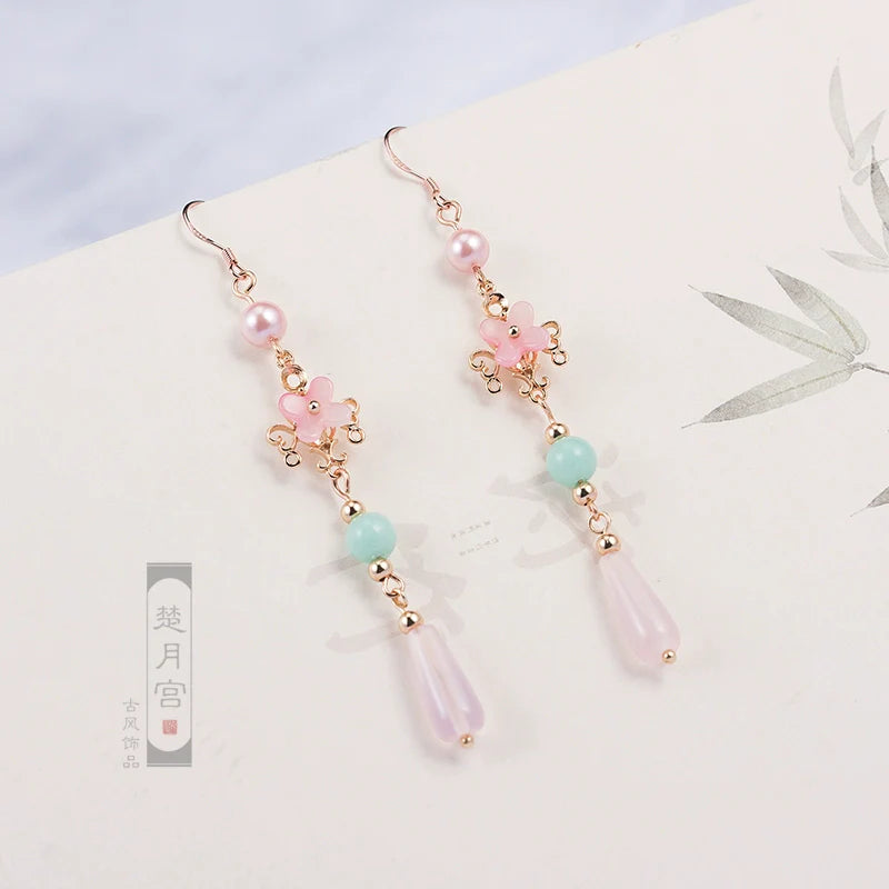 Flower God Chinese Style Earrings