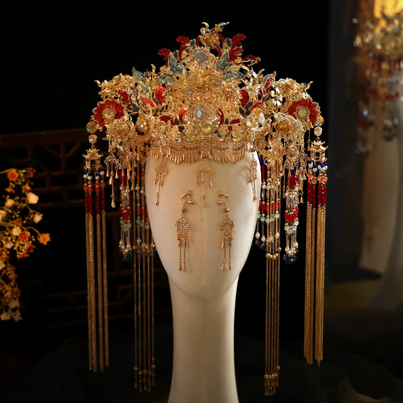 Chinese Wedding Hair Accessories: Scarlet Desire