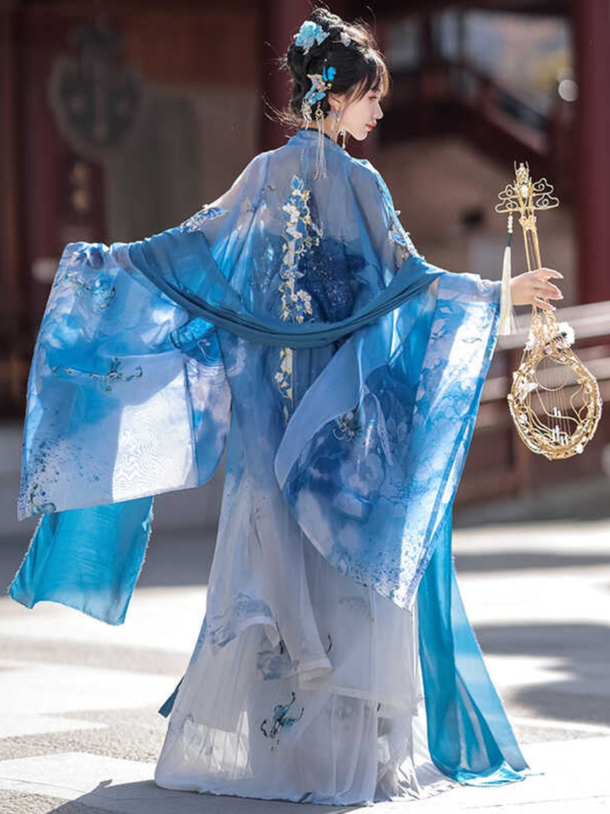 Porcelain Beauty 瓷碟美人 - Tang Dynasty Style Hanfu Dress Heziqun