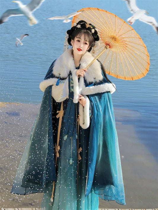 Yan Ruyu 颜如玉 - Tang Dynasty Style Qixiong Ruqun for Winter