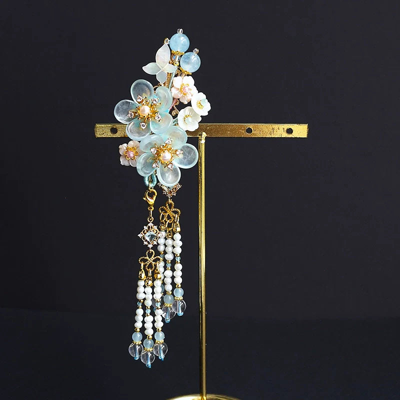 Hair Clips: Ice Flower