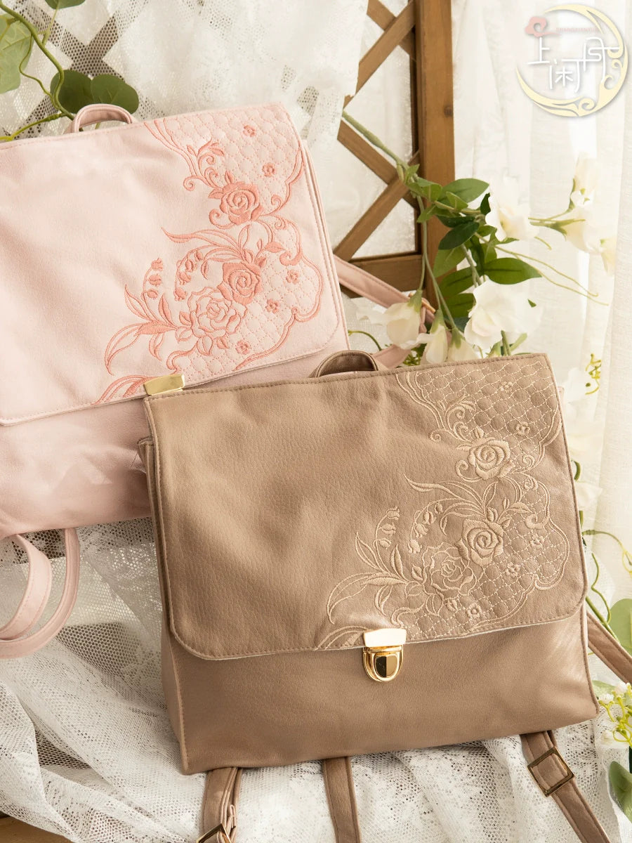 Rose Lily Hanfu Backpack for Women