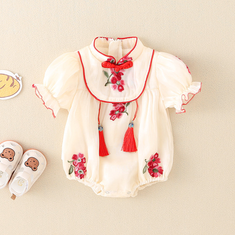 Festive - Cheongsam Style Baby Onesies for Girls