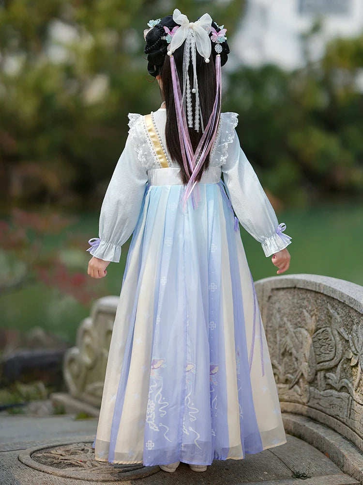 Butterfly - Tang Dynasty Hanfu Dress, Princess Costume for Girls