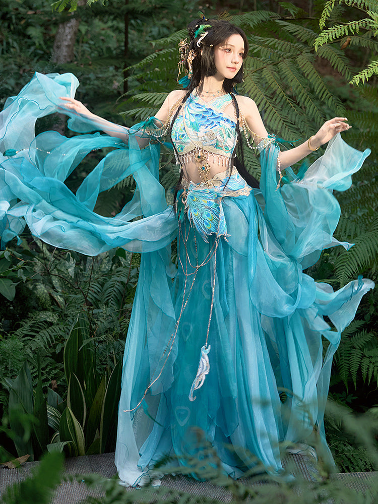 Peacock 孔雀 - Dunhuang Goddess Feitian Tang Dynasty Costume