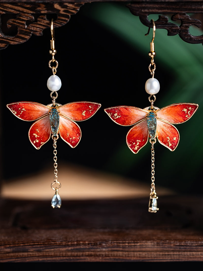 Butterfly Shadow Chinese Style Earrings