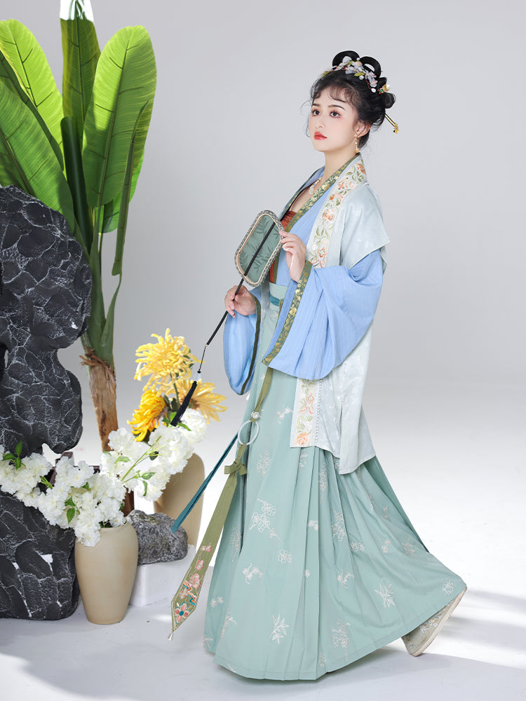 Mountain Pavilion Willow 山亭柳 - Song Dynasty Style Qiyao Ruqun Hanfu