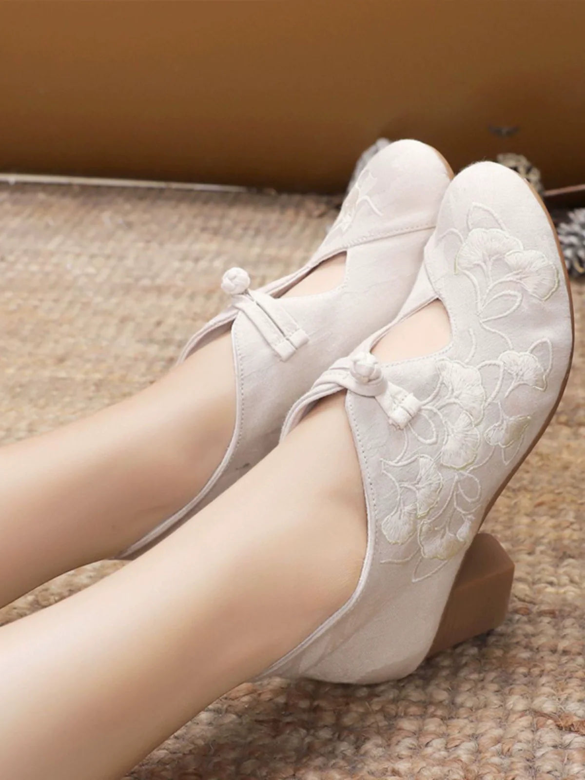 Angela - Retro Chinese Style Heels