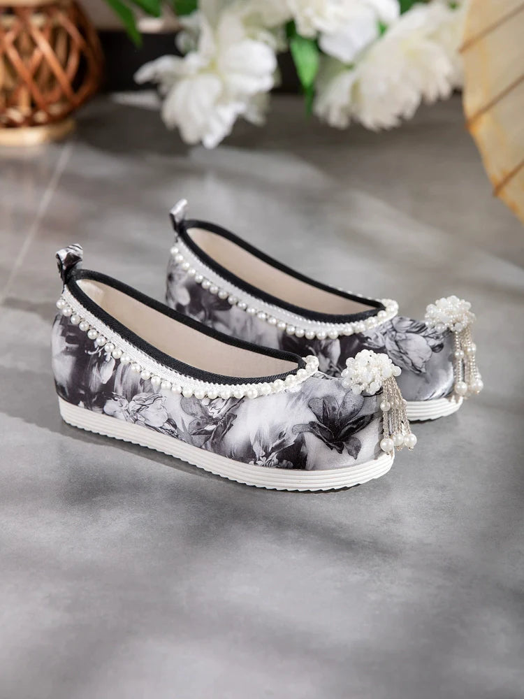 Ink - Printed Chinese Art Shoes