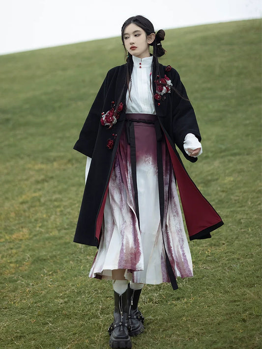Ming Dynasty Modern Hanfu, Ragdoll Rose 布偶玫瑰