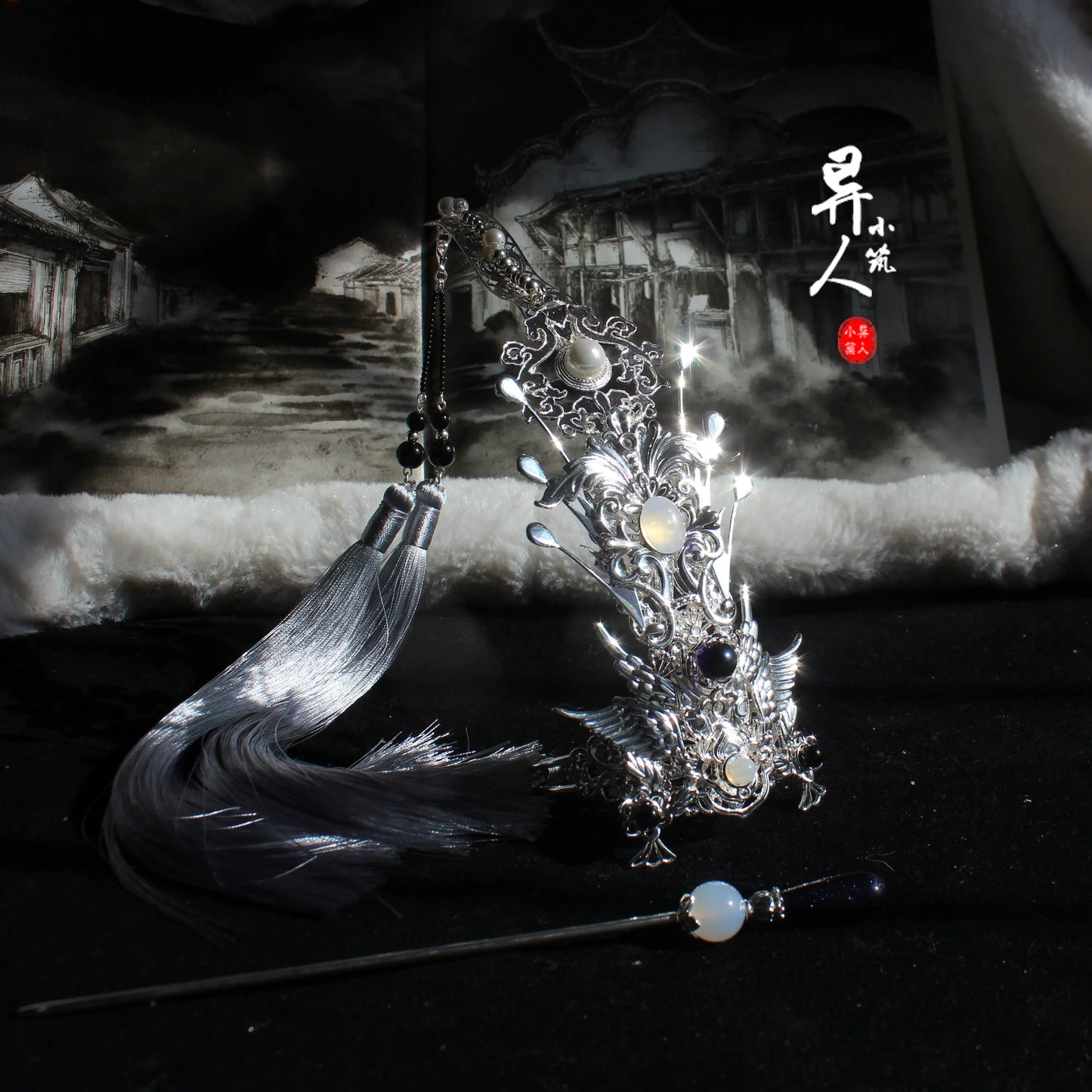 Golden Phoenix - Unisex Hanfu Hair Crown