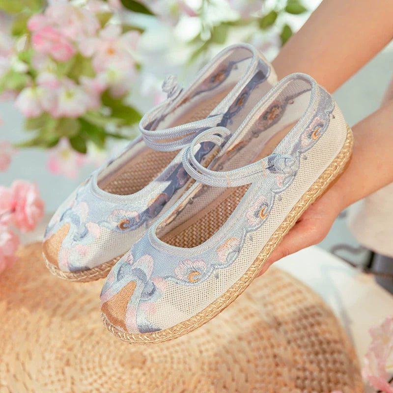 Lucy - Sheer Embroidered Chinese Hanfu Shoes