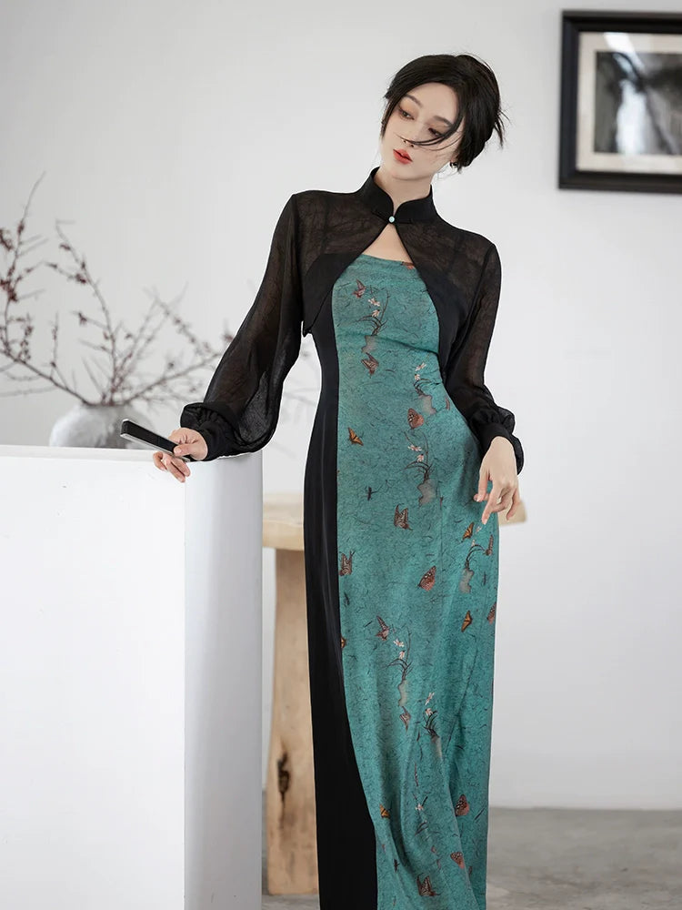 Modern Cheongsam: Qingyan 青烟
