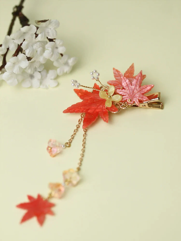 Hair Clip: Maple Frost