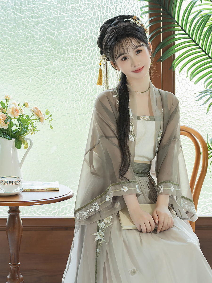 Twilight Spring 暮春 - Song Dynasty Style Qiyao Ruqun Hanfu