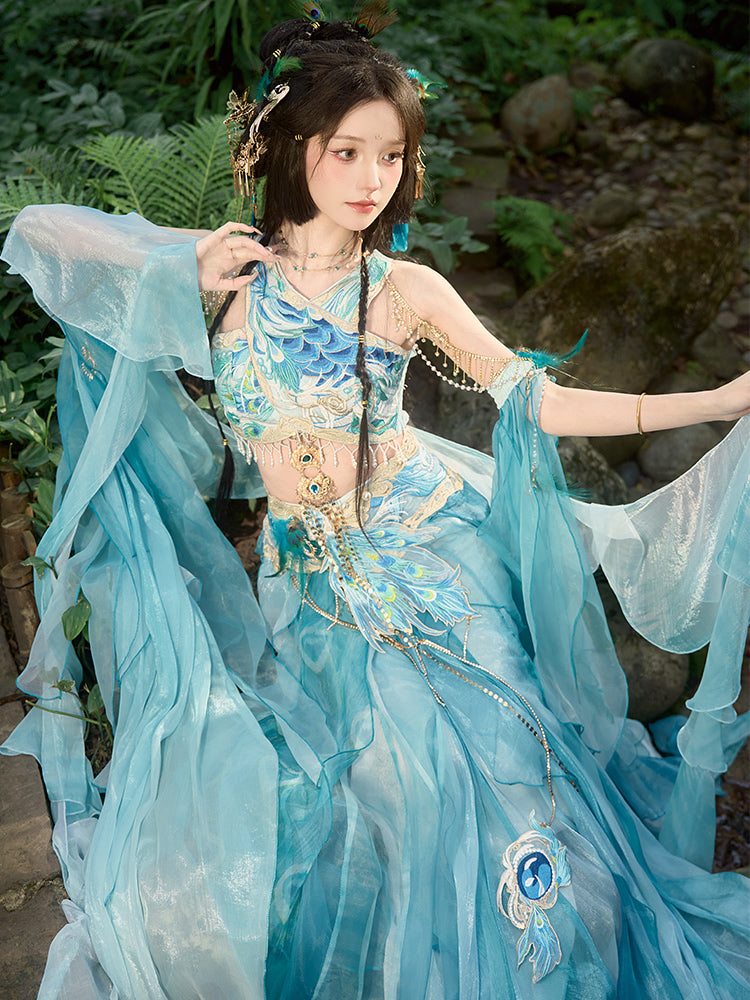 Peacock 孔雀 - Dunhuang Goddess Feitian Tang Dynasty Costume