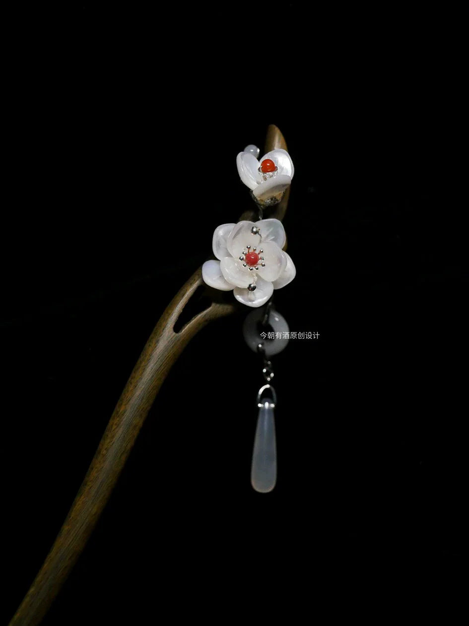 Hair Stick: Camellia Branch