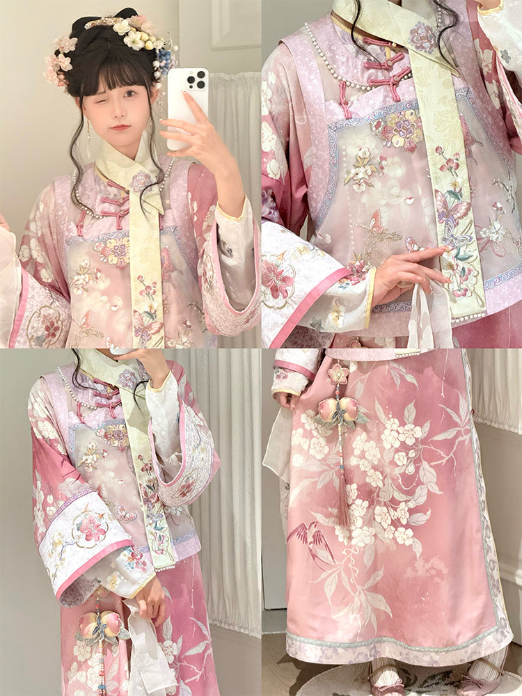 Hazy Moon 胧月 - Qing Dynasty Manchu Traditional Costume (Preorder)