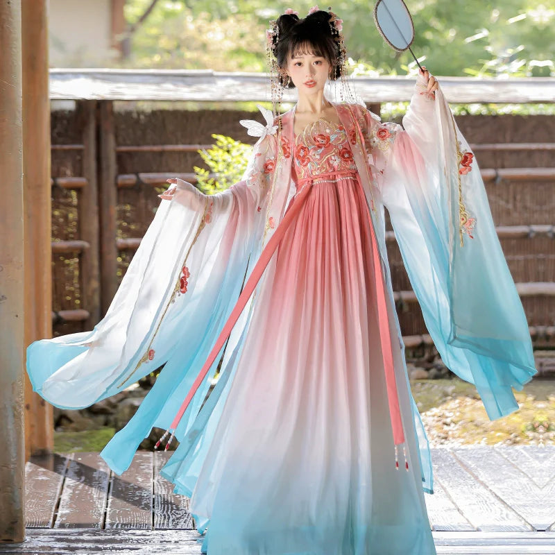 Flying Flower 飞花令 - Tang Dynasty Style Hanfu Dress Heziqun