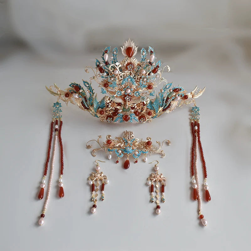 Chinese Wedding Hair Accessories: Ming Huang