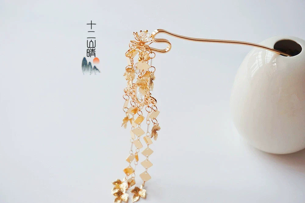 Hair Pins: Silver Bell