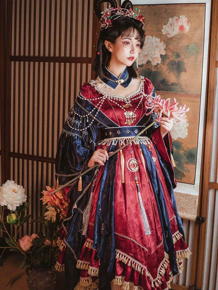 Qi Lolita Ming Dynasty Hanfu Opera Style Costume, Xiqu 戏曲