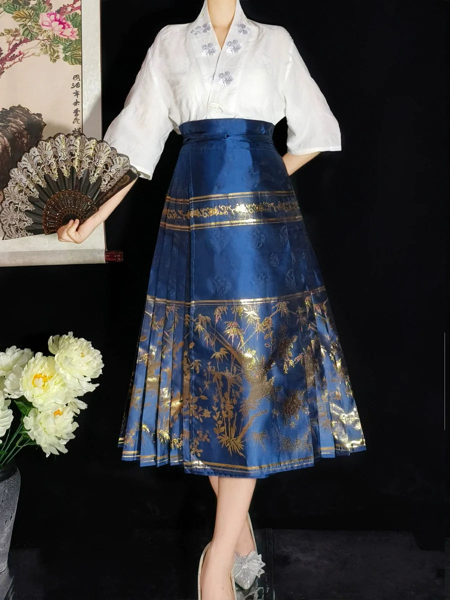 Golden Bamboo - New Chinese Style Ming Dynasty Hanfu