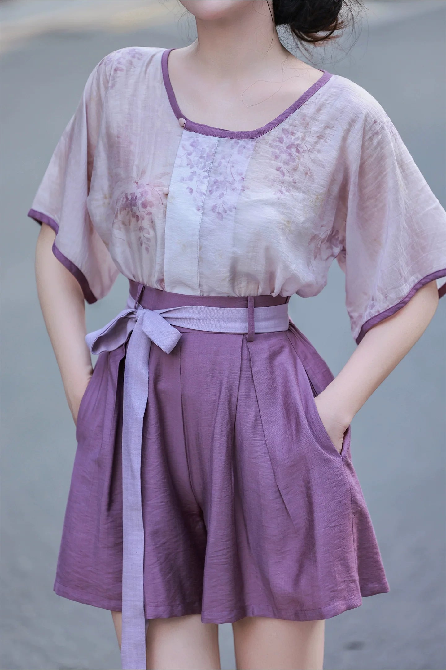 Lilac Wisteria - Modern Song Dynasty Hanfu Outfit (Preorder)