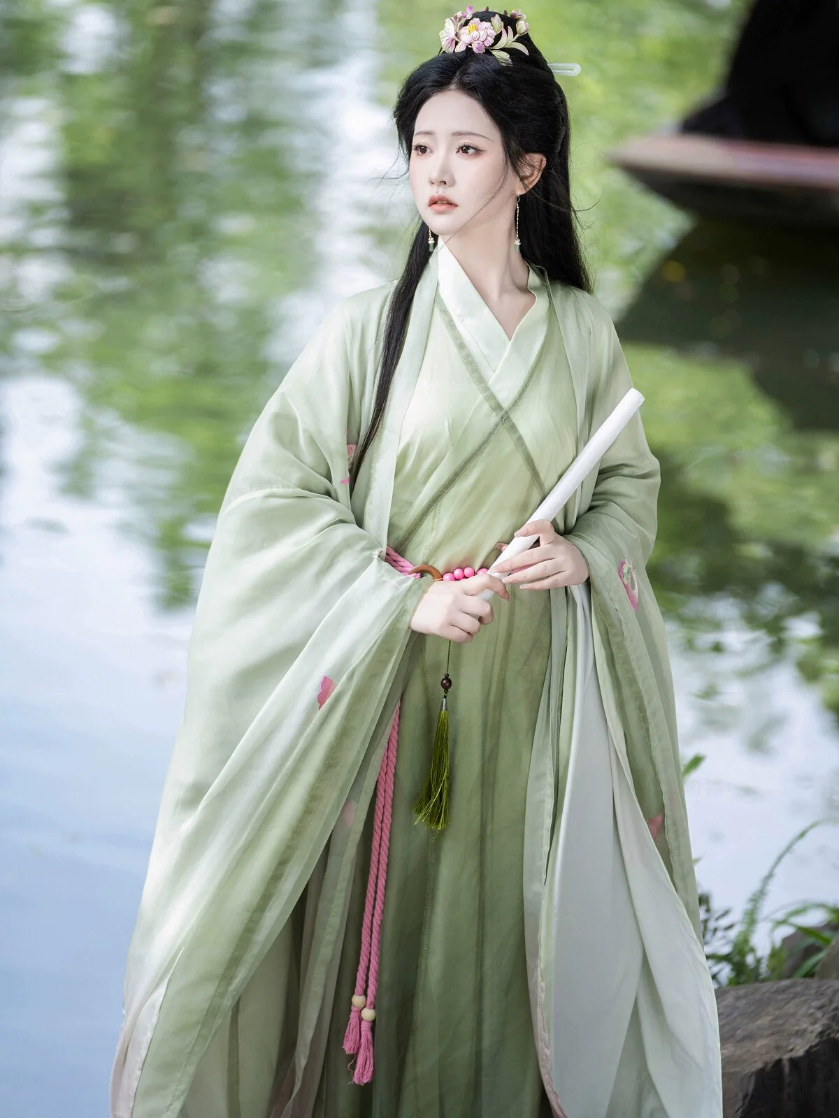 Water Stream 水涧 - Wei Jin Style Qiyao Ruqun