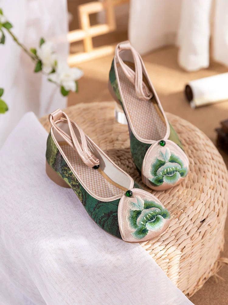 Eleanor - Embroidered Qipao Shoes