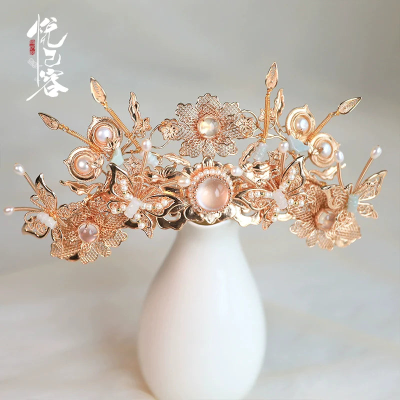 Hanfu Hair Accessories Set: Yunhuali