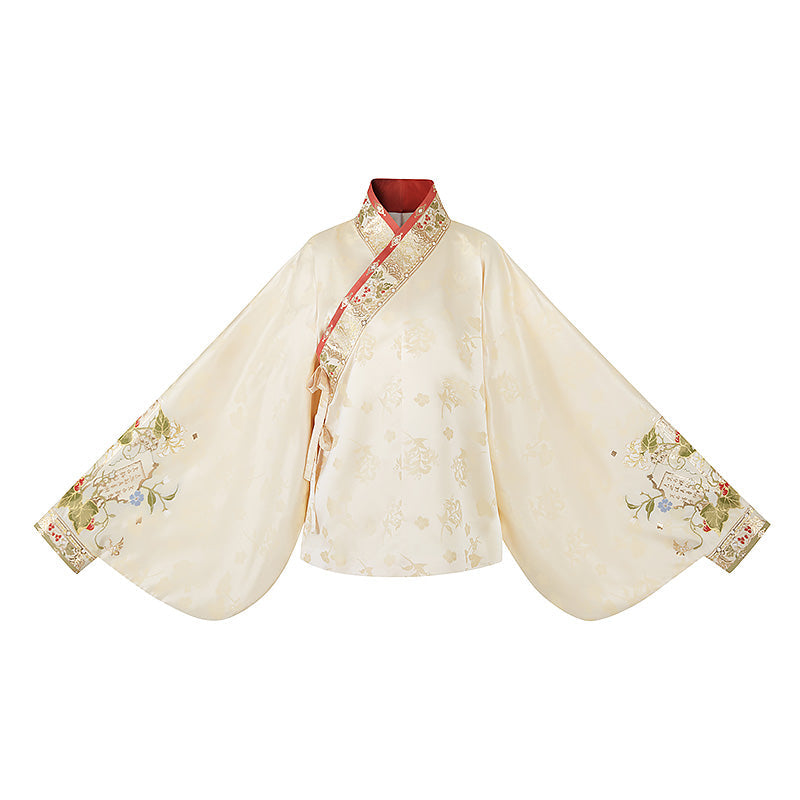 Spirit of Plants and Trees 草木之灵 - Pipa Sleeve Top & Mamianqun Ming Dynasty Hanfu Set