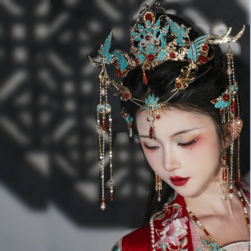 Chinese Wedding Hair Accessories: Magpie Phoenix