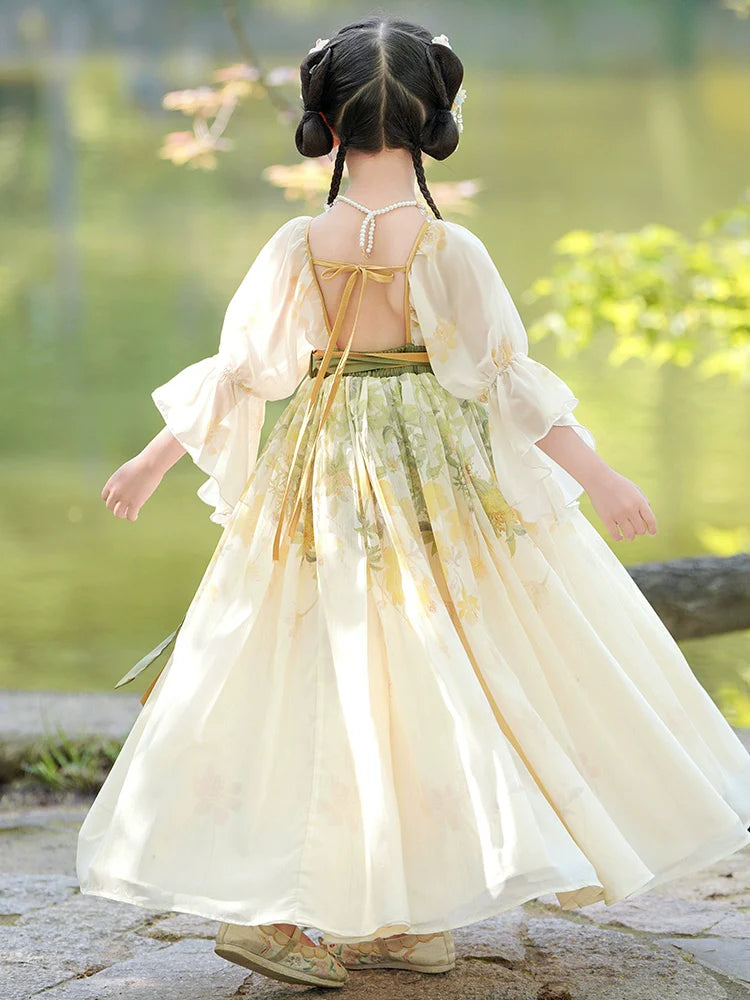 Wind Princess - Tang Dynasty Hanfu Dress for Girls