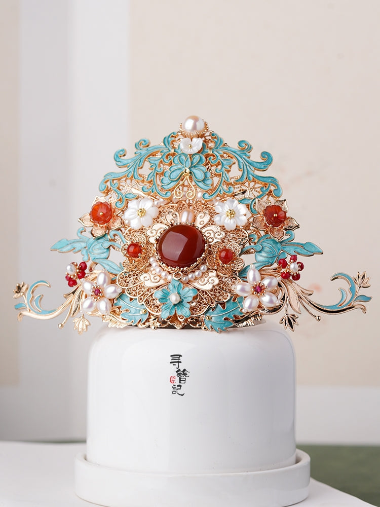 Hanfu Hair Accessories Set: Royal Pavilions
