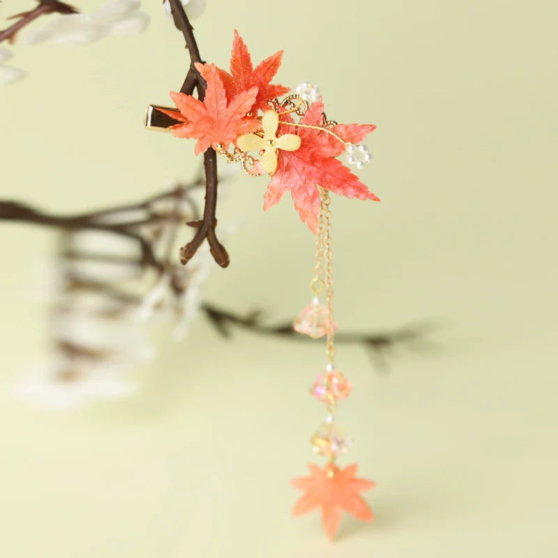 Hair Clip: Maple Frost