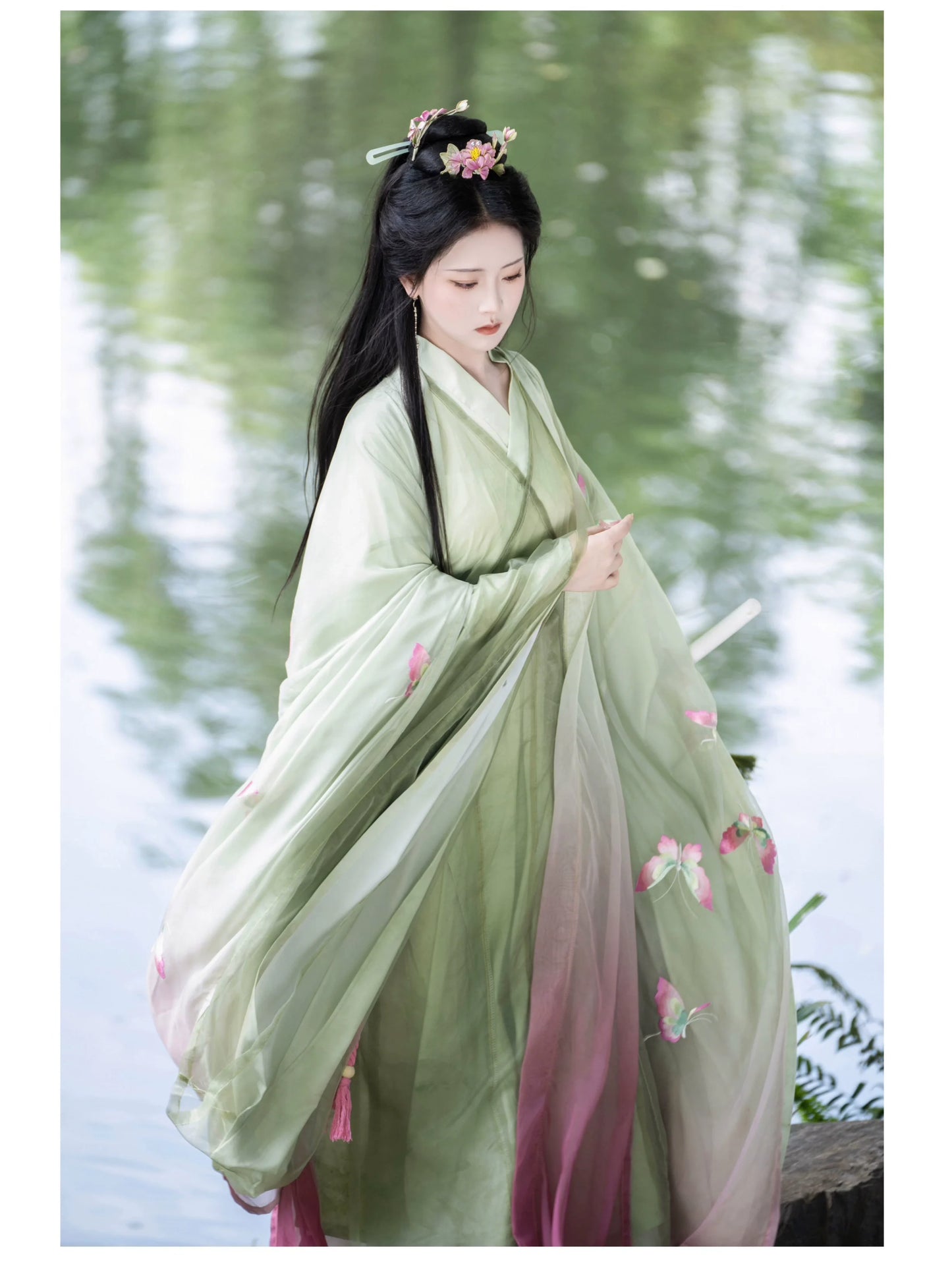Water Stream 水涧 - Wei Jin Style Qiyao Ruqun