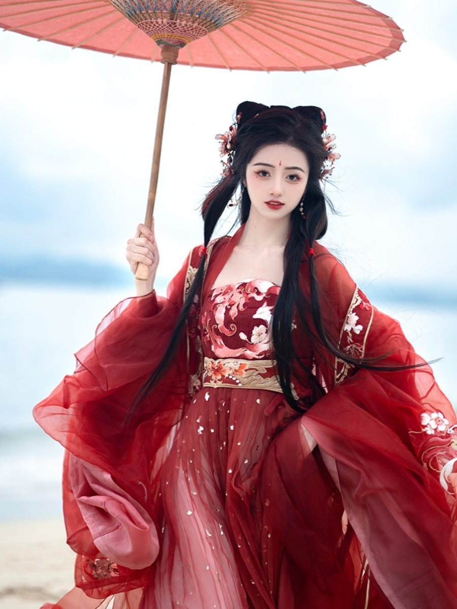 Nine Tail Fox 九尾 - Tang Dynasty Style Hanfu Dress Heziqun