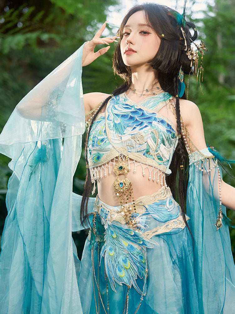 Peacock 孔雀 - Dunhuang Goddess Feitian Tang Dynasty Costume