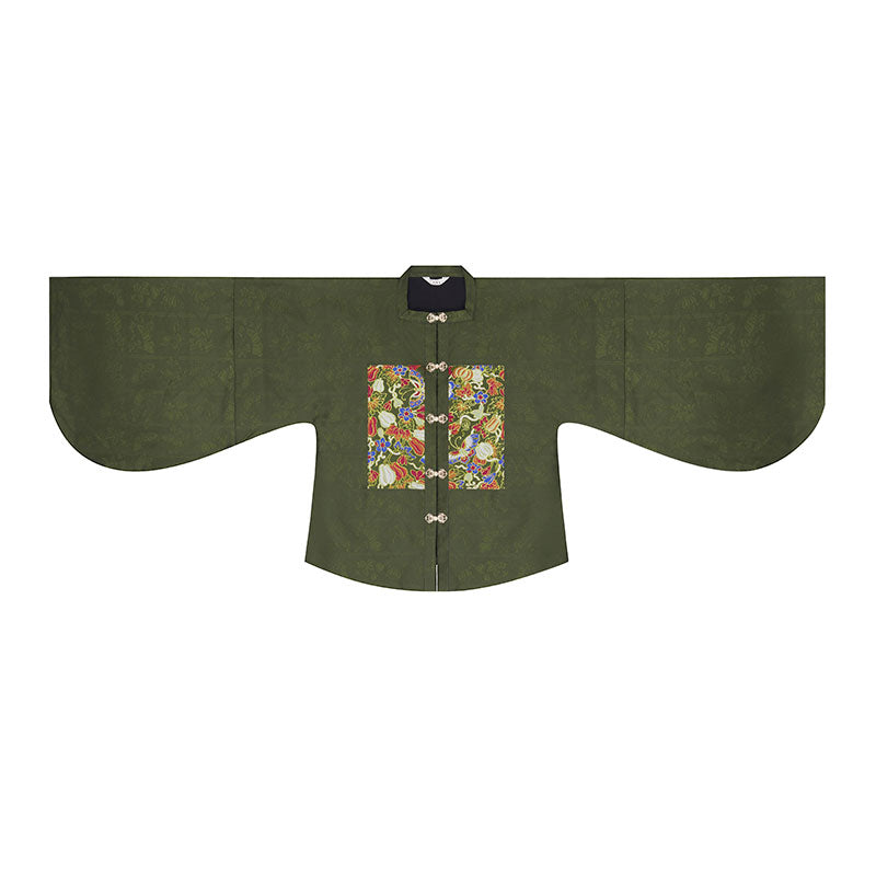 Tangled Branches 缠枝 - Square Collar Top & Mamianqun Ming Dynasty Hanfu Set (Preorder)