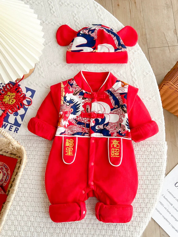Crane - Chinese New Year Festival Baby Onesies for Boys and Girls